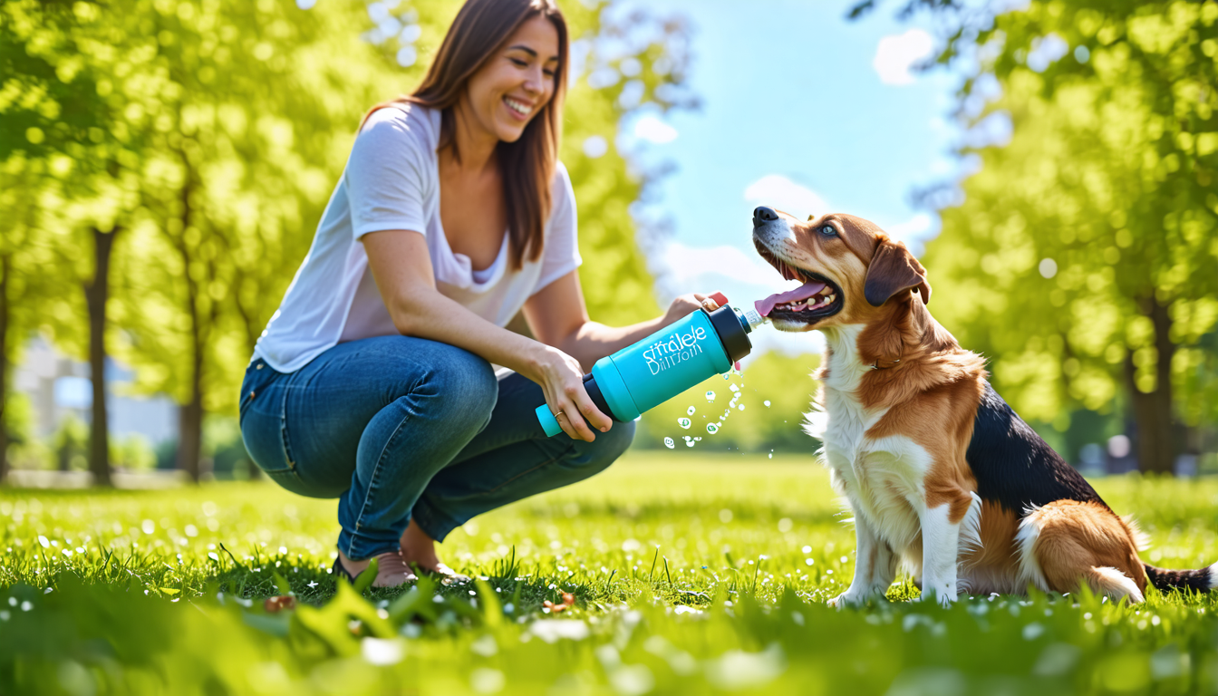 Keep your pet hydrated on the go with a portable dog water bottle, offering convenience, hygiene, an