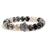 Farbiges Steinarmband